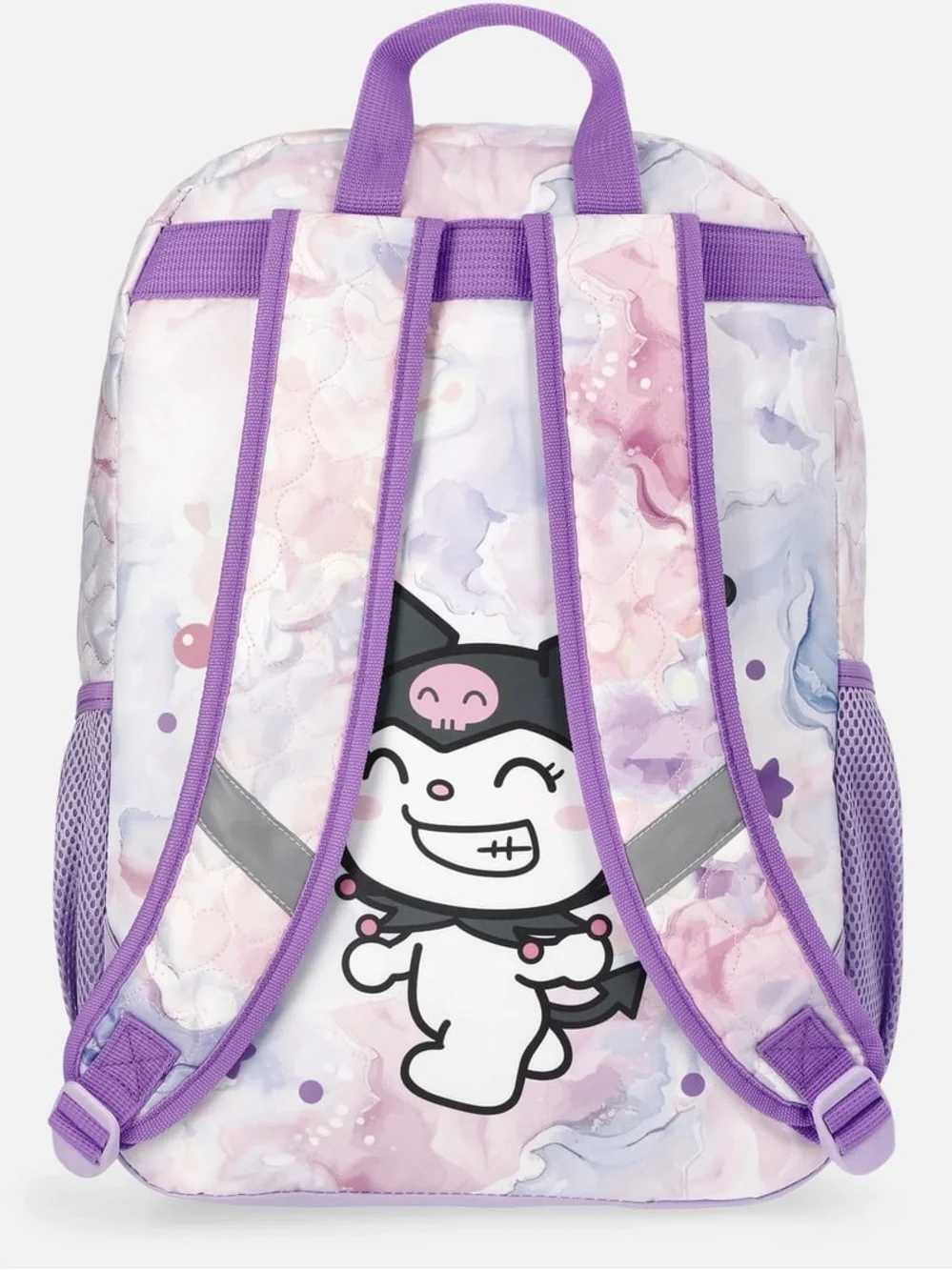Purple Kids Backpack Cute Character School Bag W